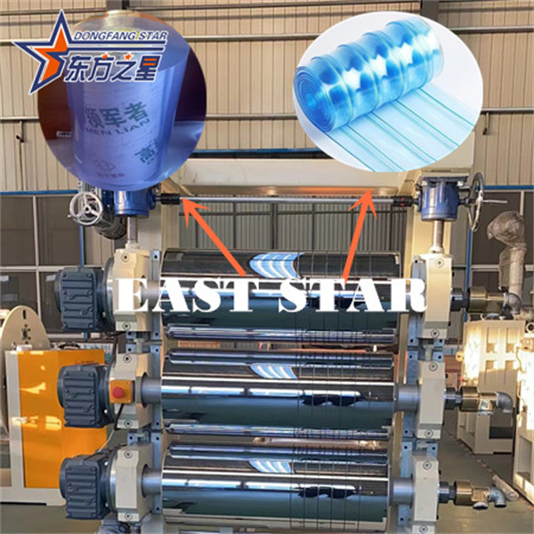 Fabricación de línea de extrusión de láminas blandas de PVC de plástico